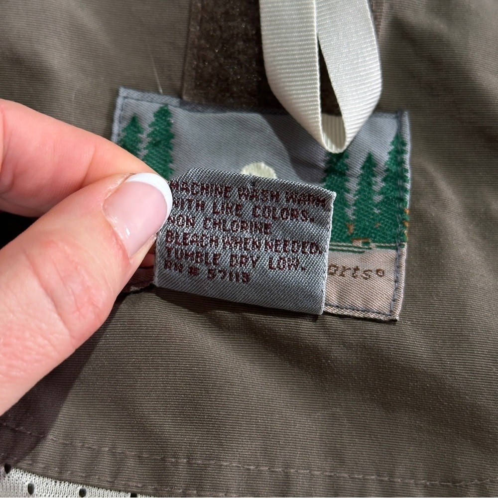 Eastern Mountain Sports Men's Tan Hooded Raincoat - Picture 9 of 15